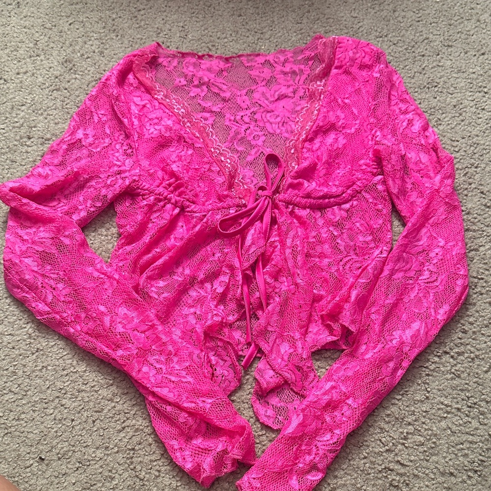 Hot pink going out top